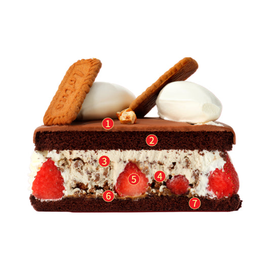 Caramel Berry Cream Cake