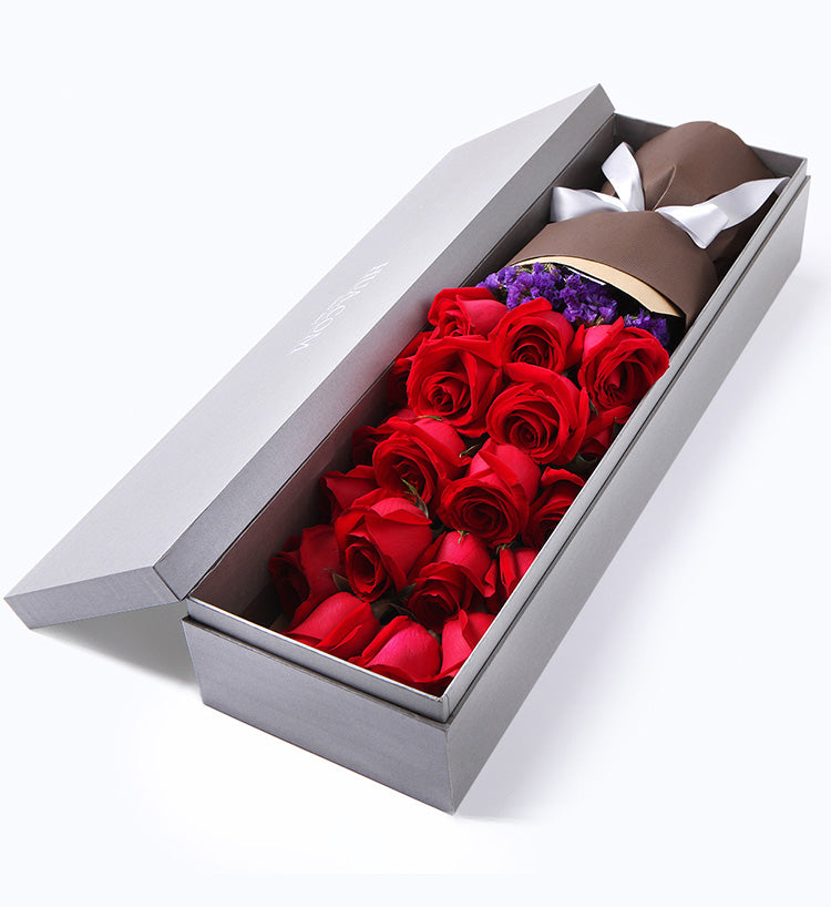 Selected Red Rose x 19 with Gift Box (1914445791332)