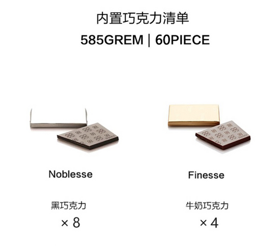 Chocolate gift box 510G 60 PIC - delivery takes 1-3 days(no CARD)