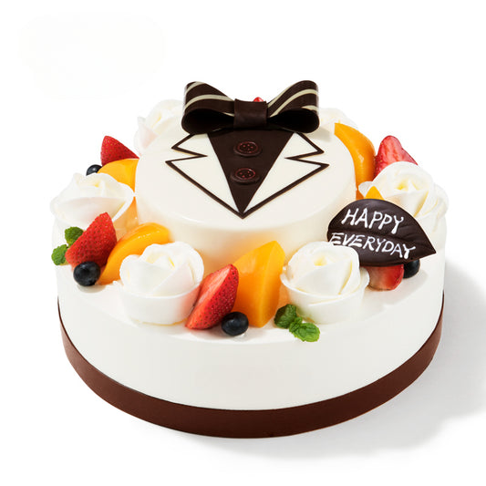 Glam God Cream Birthday Cake