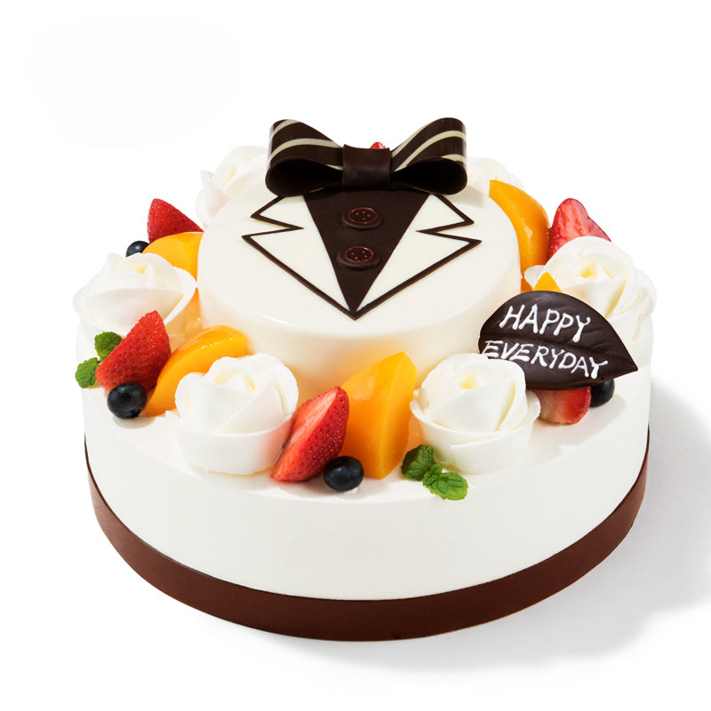 Glam God Cream Birthday Cake