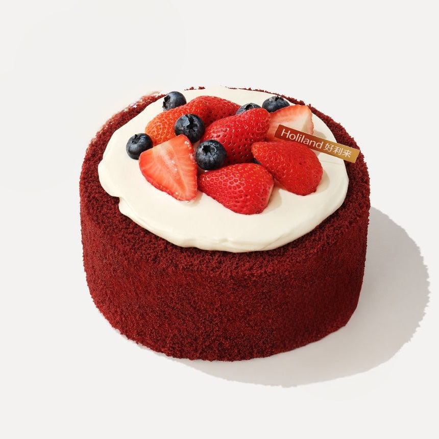 Berry Red Velvet Cheese Cake
