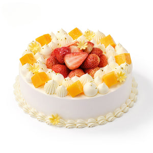 Fruitful Animal Cream Birthday Cake