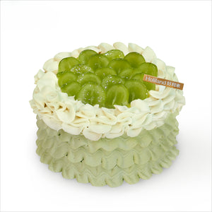 Green Grape Cream Birthday Cake