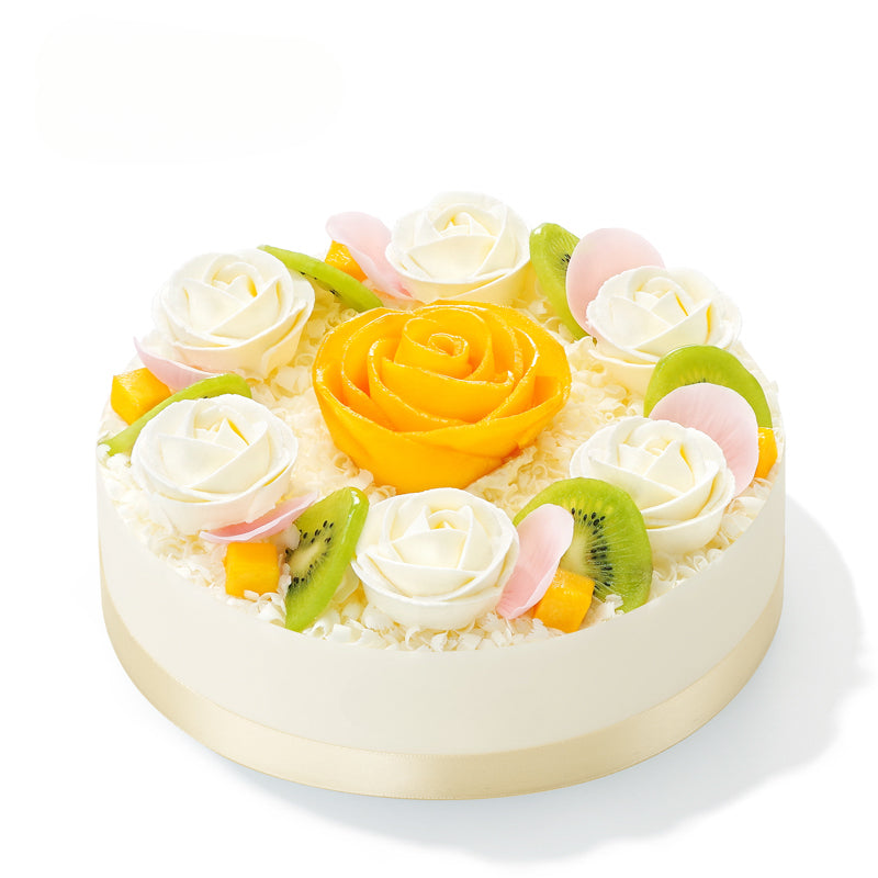 Spring Blossom Animal Cream Cake
