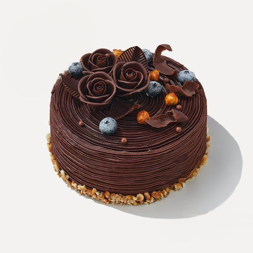 Blossom & Bark Chocolate Ganache Cake