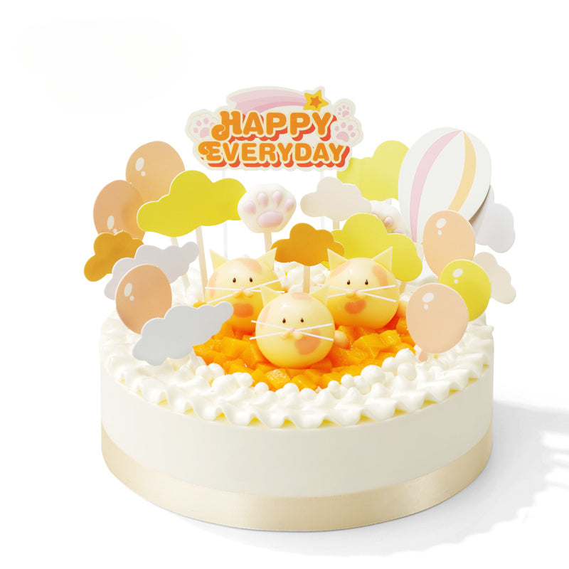 Kitty Paradise Cream Birthday Cake