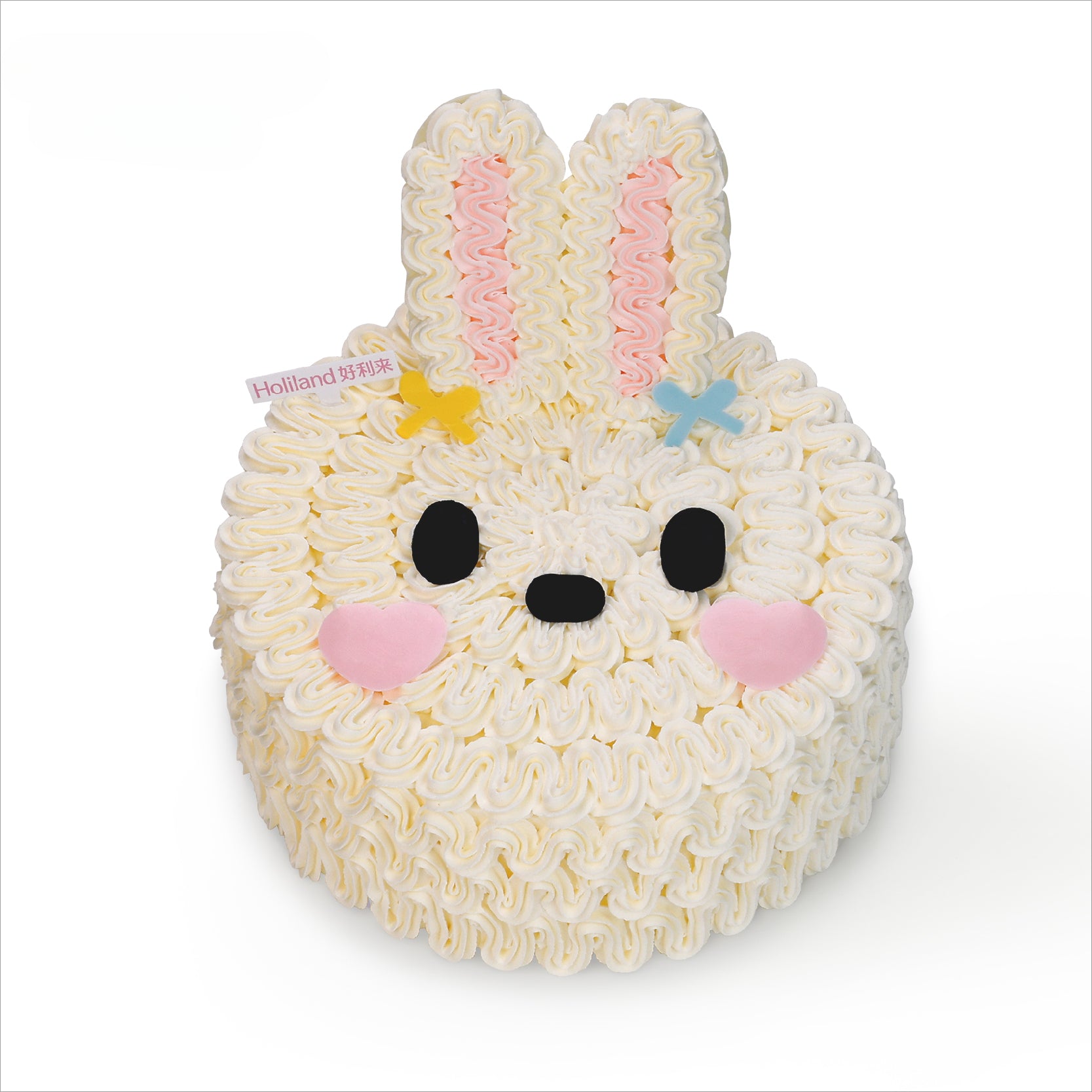 Cream Bunny Birthday Cake