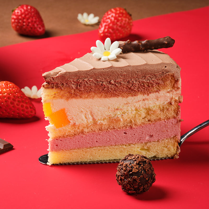 Whimsical Berry Rhapsody Cake