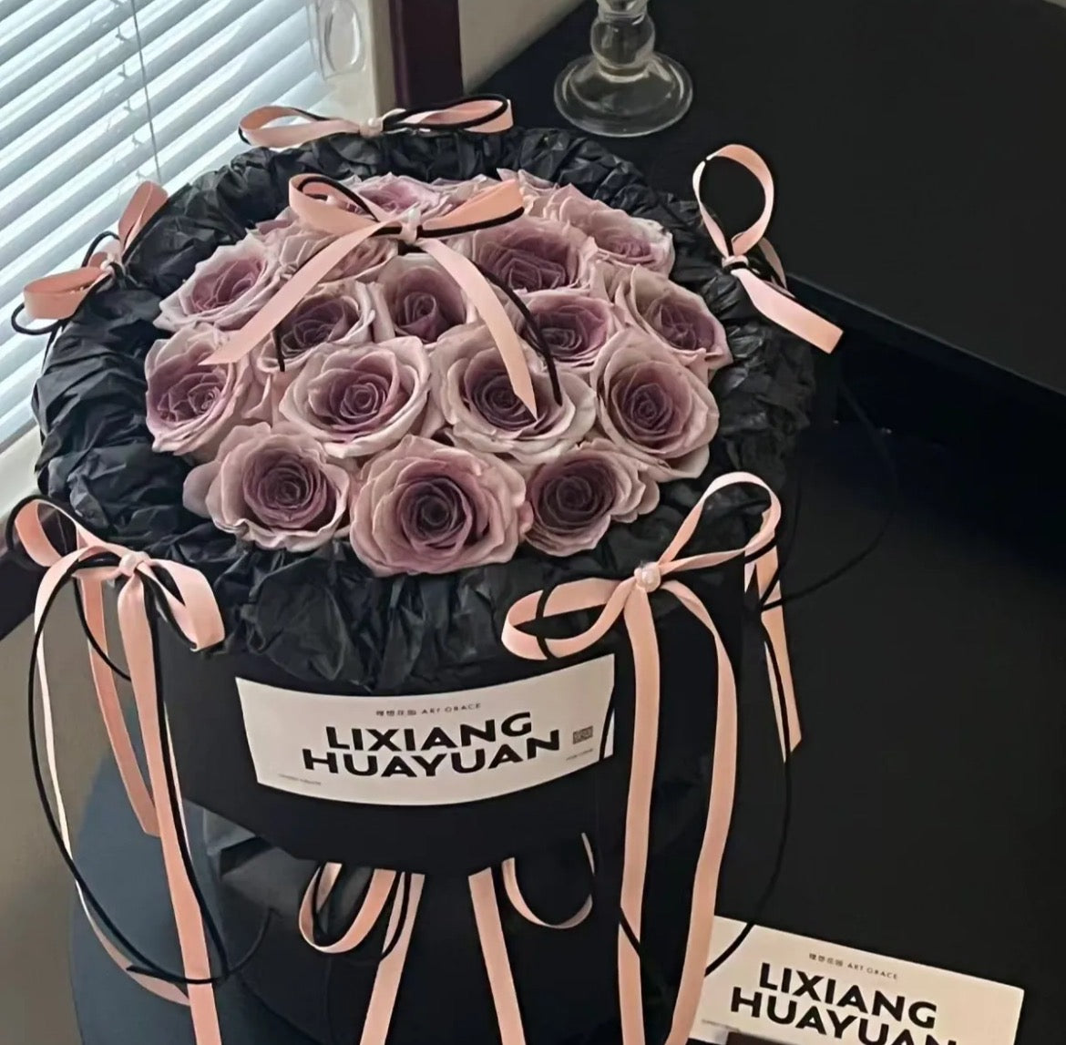 33 Plum Amethyst Ecuador Roses Bouquet