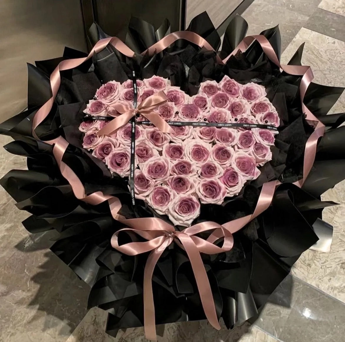 33 Plum Amethyst Ecuador Roses Bouquet