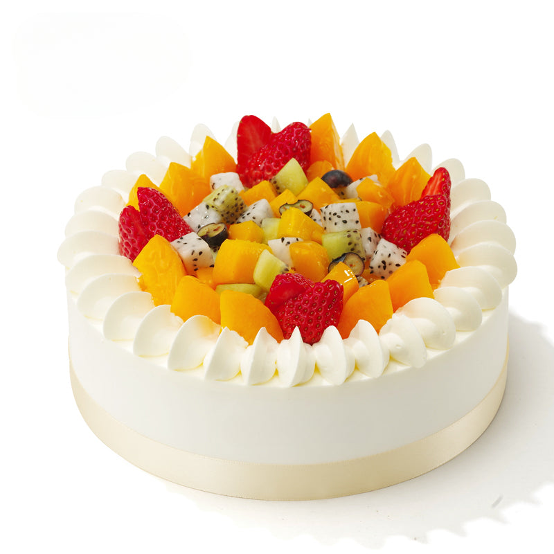Floral Sweetheart Animal Cream Cake