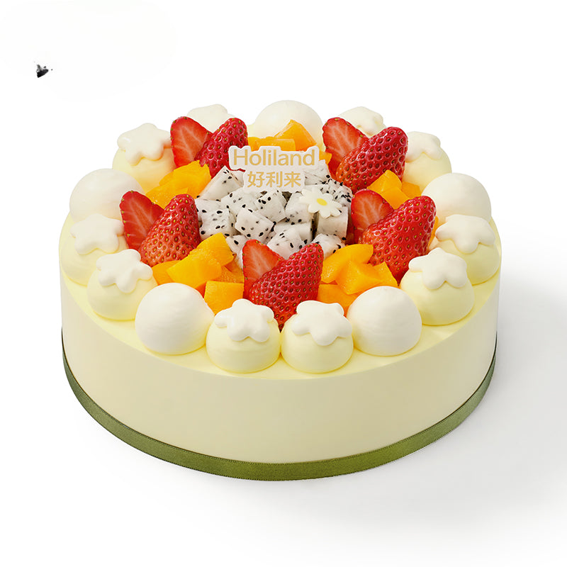 Colorful Fruit Fantasy Animal Cream Cake