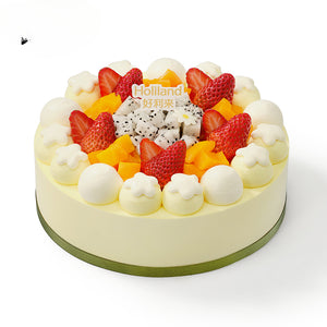 Colorful Fruit Fantasy Animal Cream Cake