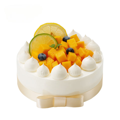 Mango Holiday Cream Birthday Cake