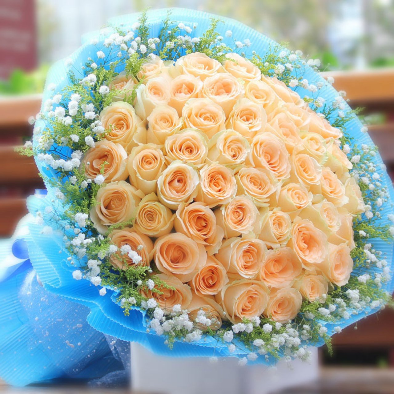 Love forever(
66 boutique champagne roses)