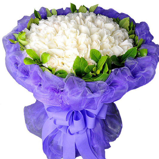 Meet someone(
99 top white roses)