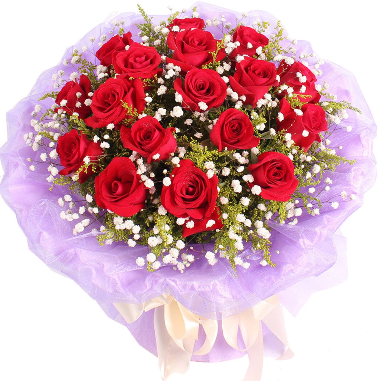 Confession of Love(
A selection of 19 top red roses)