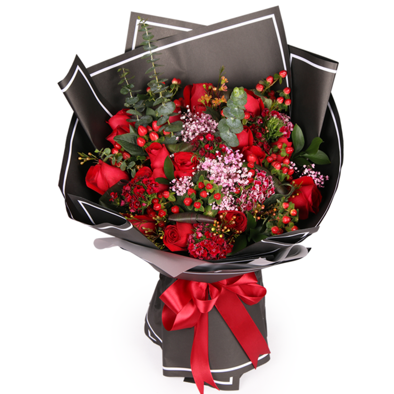 Deep love(
19 fine red roses)