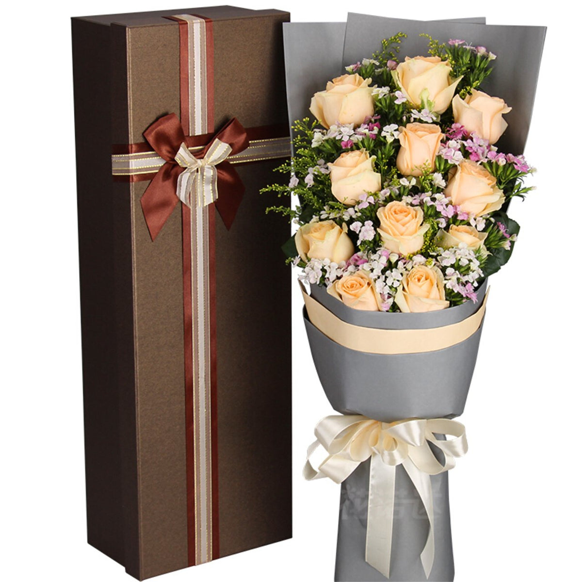 Hazy love(
11 top champagne roses)