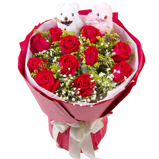 Like you so much(11 red roses)