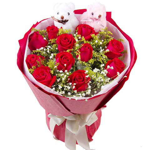 Like you so much(11 red roses)