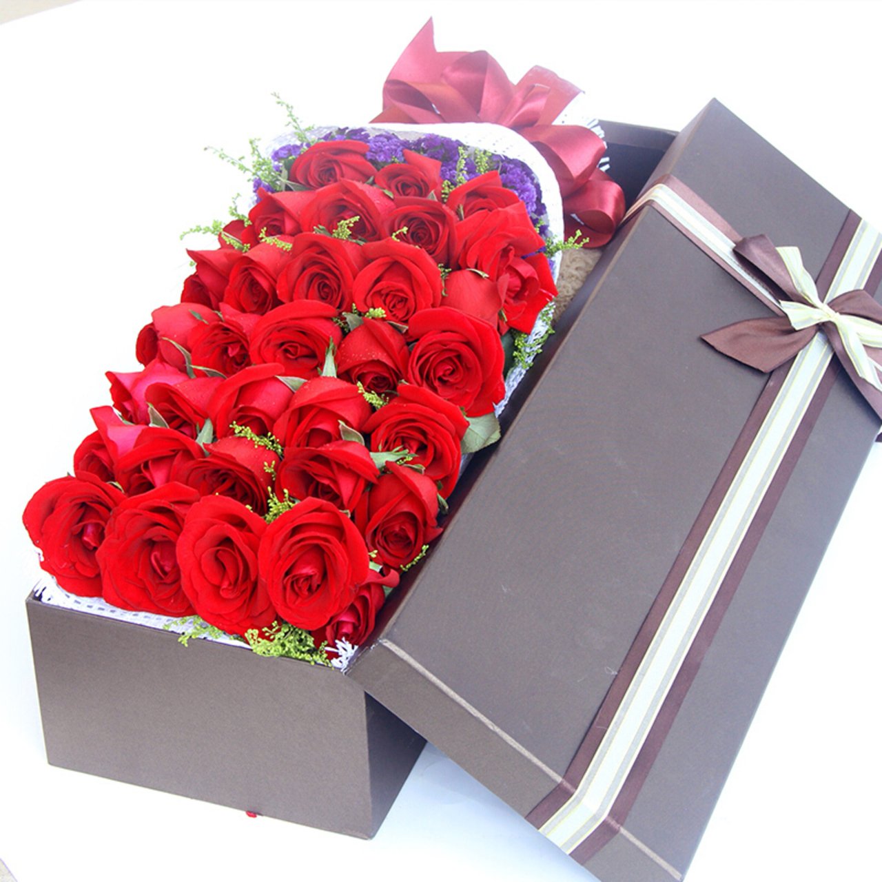 my favourite(
33 red roses and flowers gift box)