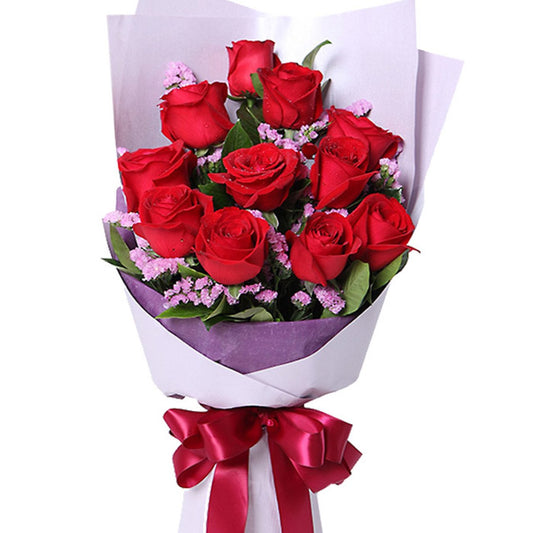 Footprints of love(
11 red roses)