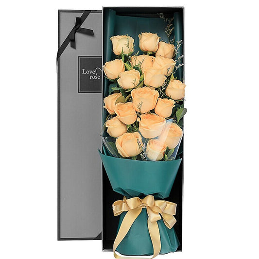 Deep in love(
19 champagne roses-