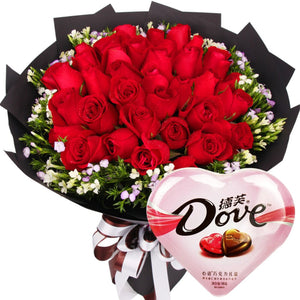 Exclusive Memory(33 fine red roses)