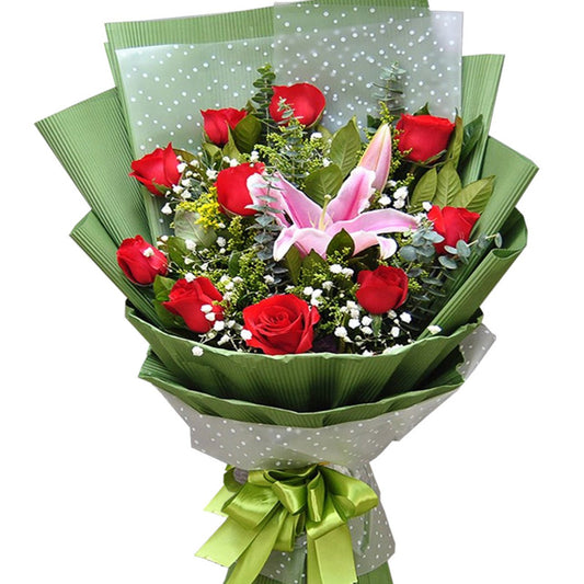 Deep blessing(11 red roses)