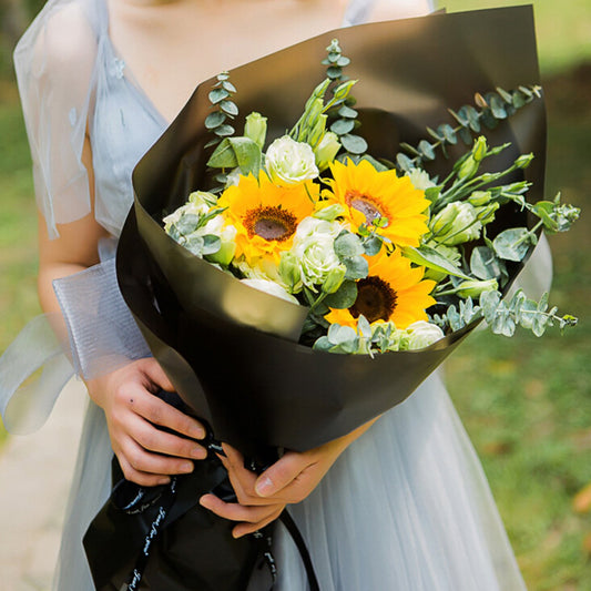 With this life(
3 sunflowers-