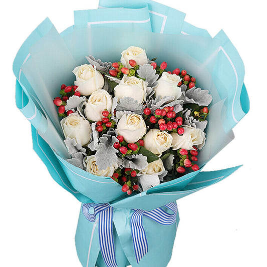 Innocent angel(11 white roses) (4529546723439)