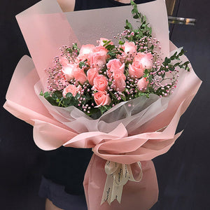 The most beautiful to meet you(
21 Diana Pink Roses-