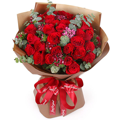 Destined to be with you(33 red roses)