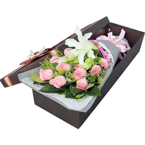 Acacia(
11 pink roses of Diana-