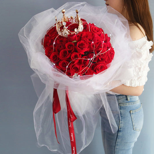 Guard our love(33 high-quality red roses) (4529547509871)