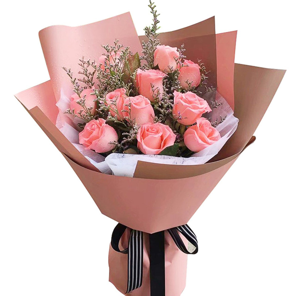 The best of us(11 Diana pink roses) (4529546330223)
