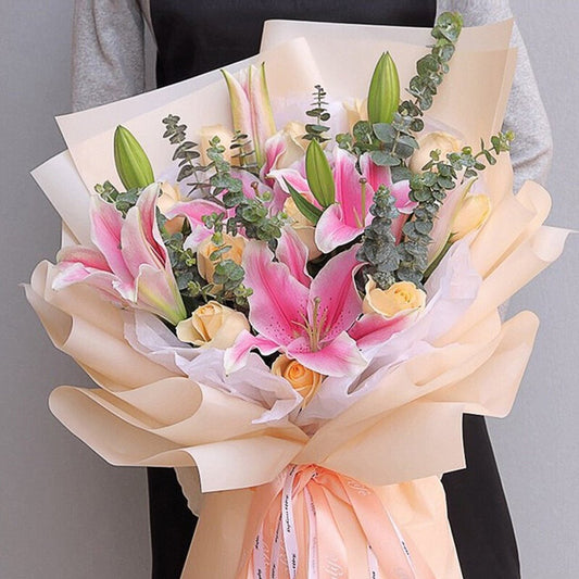Best gift(11 fine champagne roses)