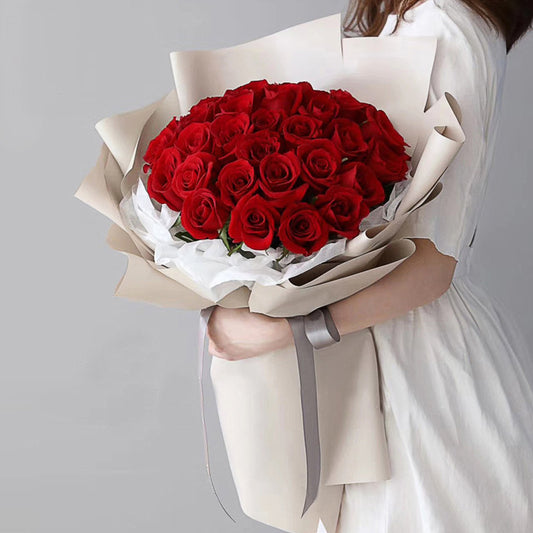 Dear love(33 fine red roses) (4529015554159)