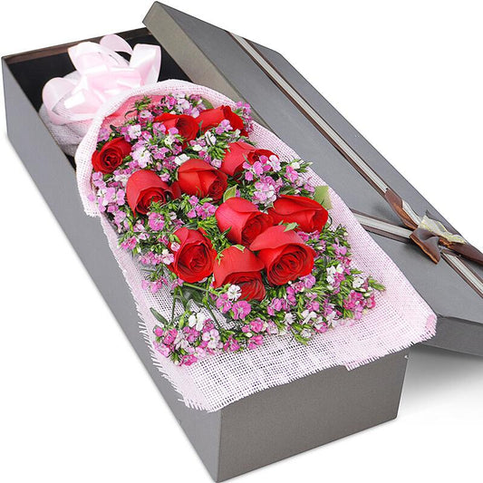 Direction of love(11 red roses)