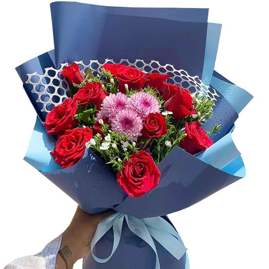 Looking forward to happiness(13 red roses) (4529546657903)
