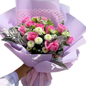 Happy Flower Language(
11 pink roses)
