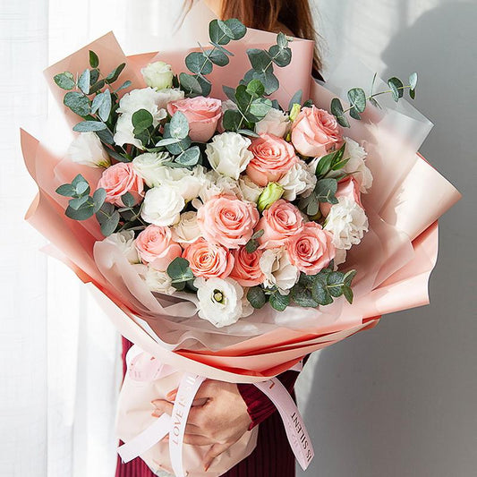 Holiday princess(11 Diana Roses) (4529547444335)
