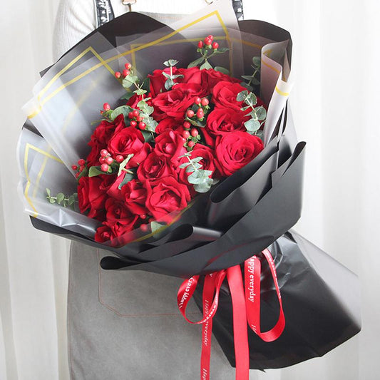 Love you for not two or three days(
33 red roses-
