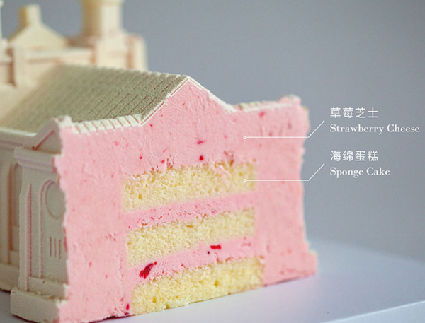 Winter Wonderland- Strawberry Cheese Mousse birthday cake(Beijing only)4 day advance booking required