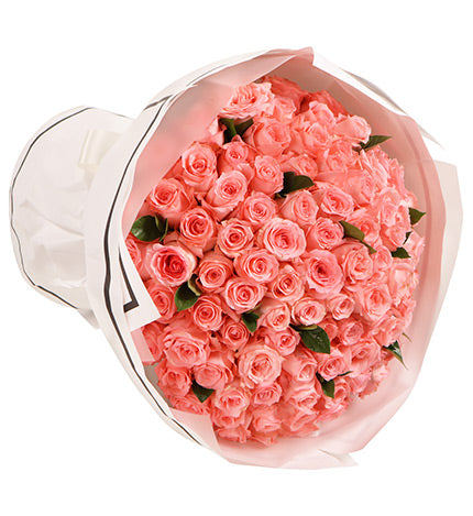 99 Diana pink roses, the amount of medlar leaves to China (2239788548196)
