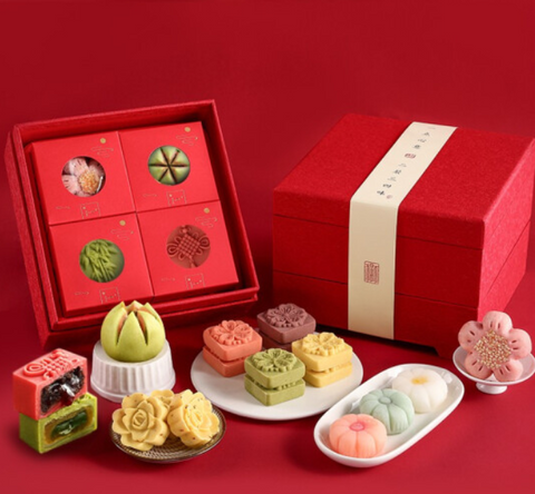 CNY Gift New Year gift box(hamper) mung bean cake- Delivery needed 1-3days