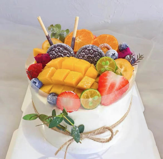 8 inch fruit cake - Mango flavor