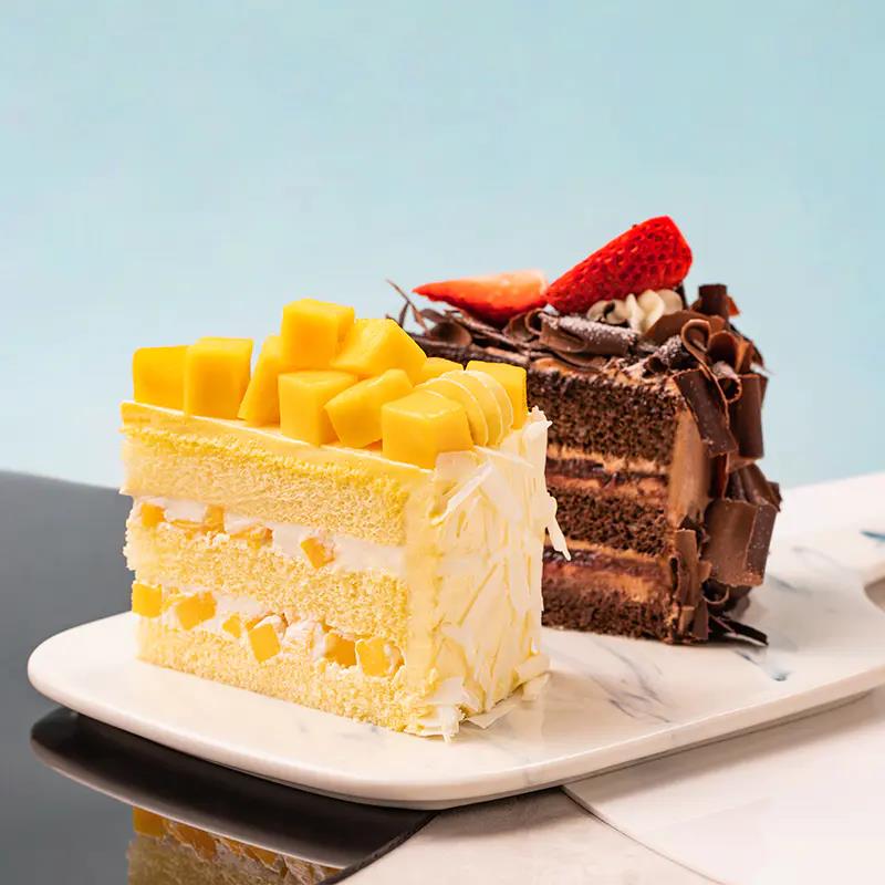 Strawberry Mango Double Cake